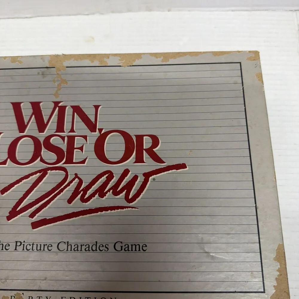 Win, Lose Or Draw The Picture Charades Game Party Edition 1988